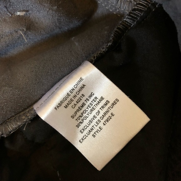 Women’s Lady Dutch Black charcoal metallic pants size S - Picture 11 of 16